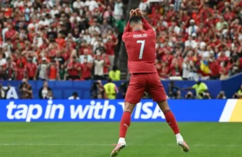 RONALDO jadi pemain pertama jaring gol dalam enam Piala Dunia. -FOTO AFP